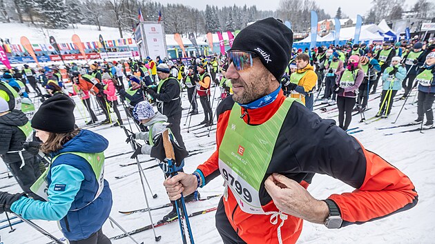 Bývalý fotbalista Jan Koller se postavil do stopy závodu na deset kilometrů. (31. ledna 2026)