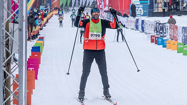 Bývalý fotbalista Jan Koller se postavil do stopy závodu na deset kilometrů. (31. ledna 2026)