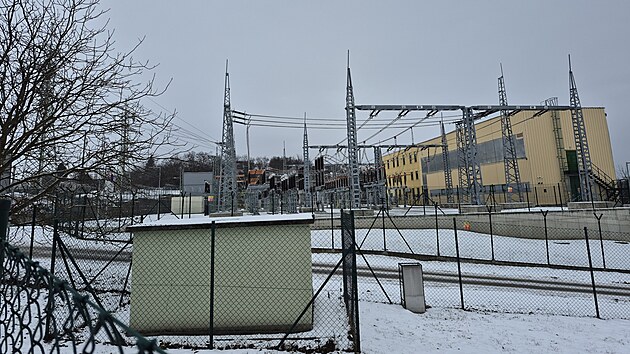 Rozvodna Modl&aacute;nky v Brně, v jej&iacute;ž bl&iacute;zkosti vyrostlo bateriov&eacute; &uacute;loži&scaron;tě Pixii (5. &uacute;nora 2026)