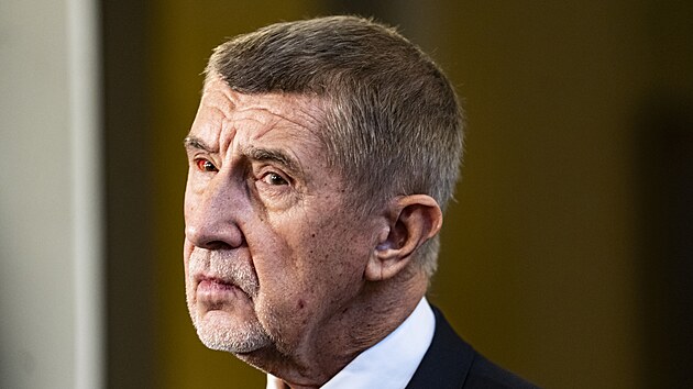 Andrej Babiš na tiskové konferenci po zasedání Bezpečnostní rady státu, kterého se zúčastnil i prezident Petr Pavel. (4. února 2026)