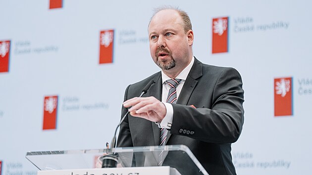 Tisková konference po skončení zasedání vlády. Ministr spravedlnosti Jeroným Tejc. (9. února 2026)