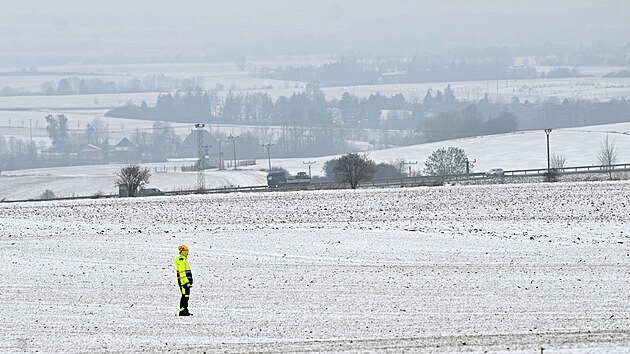 Horninový odstřel na stavbě D35 Litomyšl – Janov. (4. února 2026)