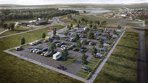 Součástí cyklostezky budou i dvě parkoviště pro zhruba 200 vozidel.