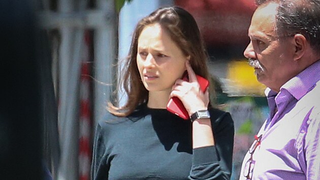 Epsteinova přítelkyně Karyna Shuliaková v New Yorku (30. května 2024)