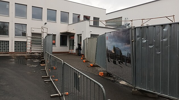 Rekonstrukce nádražní haly v Lovosicích. (únor 2026)