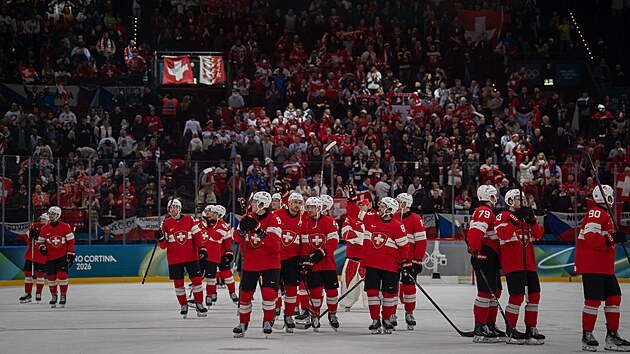 Čeští hokejisté podlehli Švýcarům 3:4 v prodloužení. (15. února 2026)