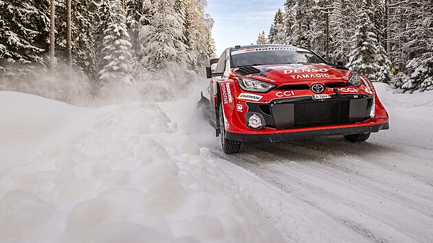 Takamoto Kacuta během Švédské rallye