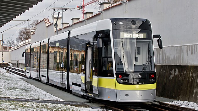 Škoda Group představila v Plzni první z deseti tramvají 49T Forcity Classic pro severoitalské Bergamo. (16. února 2026)