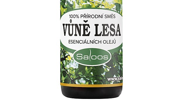 Vůně lesa, harmonizující směs esenciálních olejů, vhodná do aromadifuzérů, v nosném základu (například k aromamasážím a do koupelí, cena 123 Kč