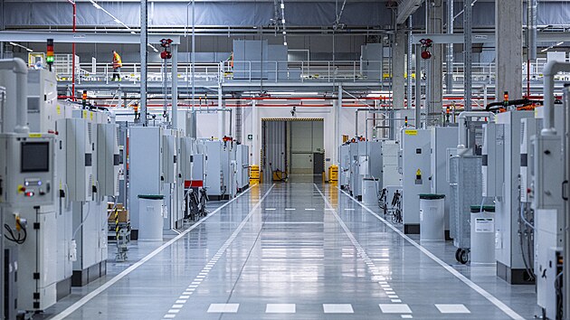 Nová výrobní hala pro bateriové systémy společnosti Škoda Auto v Mladé Boleslavi. (27. února 2026)