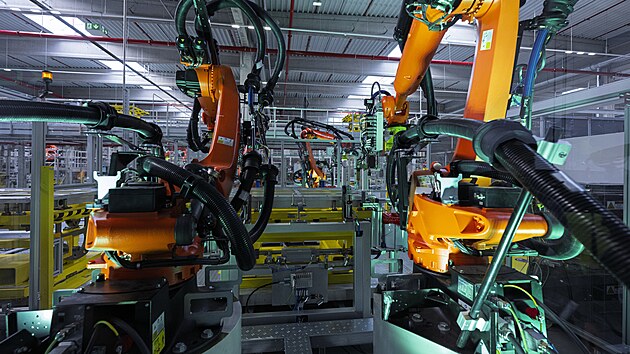 Nová výrobní hala pro bateriové systémy společnosti Škoda Auto v Mladé Boleslavi. (27. února 2026)