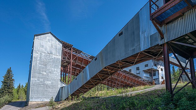 Pozůstatky uhelného dolu Brazeau Collieries u kanadské osady Nordegg.