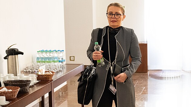 Jana Murová z ANO přichází na jednání rozpočtového výboru Sněmovny (25. února 2026)