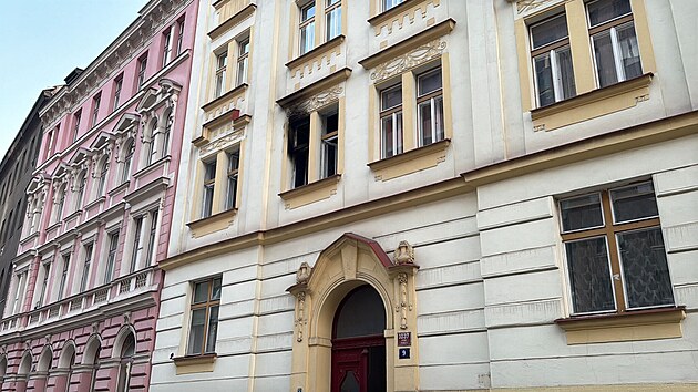 Požár bytu na Žižkově (19. března 2026)