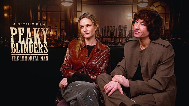 Herci Rebecca Fergusonov&aacute; a Barry Keoghan se společně se&scaron;li v krimi dramatu Gangy z Birminghamu: Nesmrteln&yacute; muž (v origin&aacute;le Peaky Blinders: The Immortal Man) a při rozhovoru pro iDNES.cz.