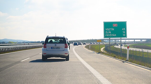 Stavba d&aacute;lnice D49 u Fry&scaron;t&aacute;ku (duben 2026)