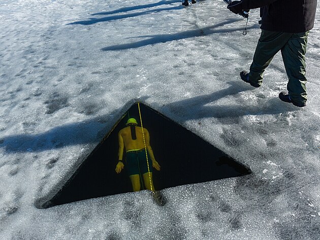 Český freediver David Vencl ve finské Jyväskylä, kde se koncem března neúspěšně...