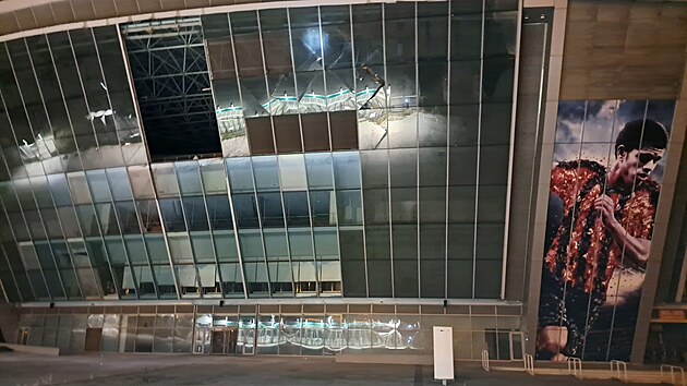 Donbas Arena po ostřelování (18. listopadu 2022)