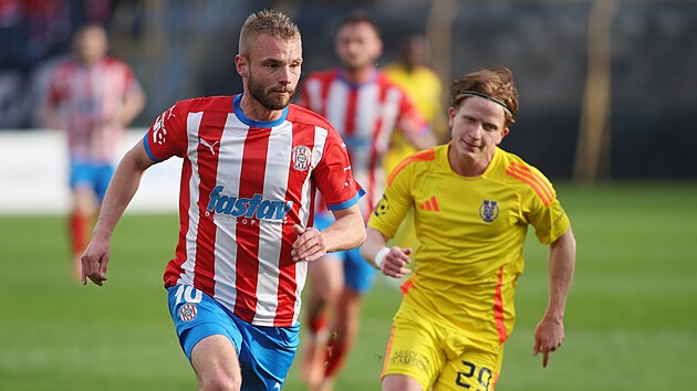 Momentka z druholigov&eacute;ho utk&aacute;n&iacute; Jihlava - Zbrojovka Brno