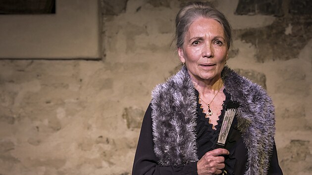 Iveta Dušková v inscenaci Divadla Kampa Božská Božena