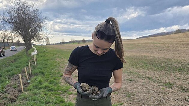 Ž&aacute;b&aacute;m migruj&iacute;c&iacute;m k rybn&iacute;ku u Babic pobl&iacute;ž &Scaron;ternberka už nehroz&iacute; smrt pod koly aut. Zastav&iacute; je vybudovan&eacute; z&aacute;brany a dobrovoln&iacute;ci je pot&eacute; přenesou na druhou stranu.