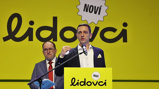 Nový předseda lidovců Jan Grolich na sjezdu v Ostravě (25. dubna 2026)