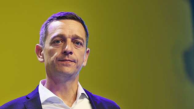 Nový předseda lidovců Jan Grolich na sjezdu v Ostravě (25. dubna 2026)