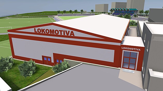 Vizualizace nov&eacute; podoby chebsk&eacute; Lokomotivy. Modernizace are&aacute;lu bude st&aacute;t zhruba 400 milionů korun.