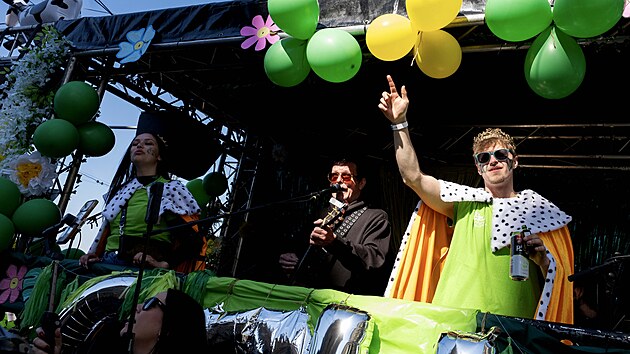 Průvod studentsk&eacute;ho festivalu Pražsk&yacute; maj&aacute;les. (1. května 2026)