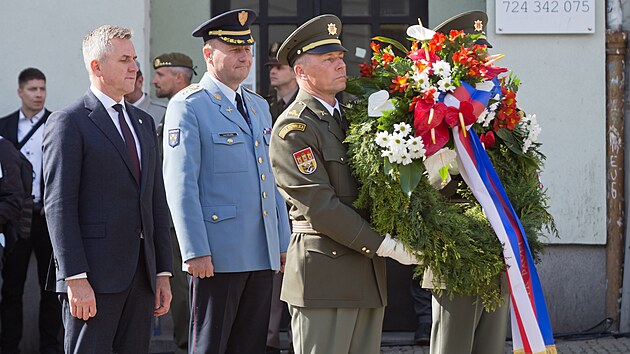Pietn&iacute; akt u pomn&iacute;ku D&iacute;ky, Ameriko! v r&aacute;mci plzeňsk&yacute;ch Slavnost&iacute; svobody. (6. května 2026)