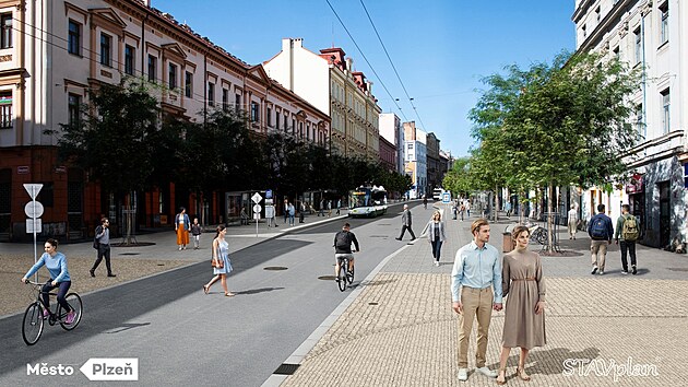 &Uacute;prava Americk&eacute; tř&iacute;dy, jej&iacute;mž c&iacute;lem je vytvořit př&iacute;větivěj&scaron;&iacute;, bezpečněj&scaron;&iacute; a estetičtěj&scaron;&iacute; prostor předev&scaron;&iacute;m pro chodce, skonč&iacute; v srpnu.