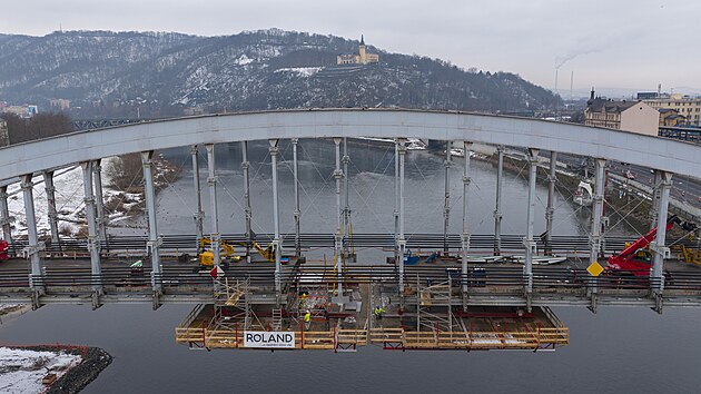 Rekonstrukce Benešova mostu v Ústí nad Labem (březen/duben 2026)