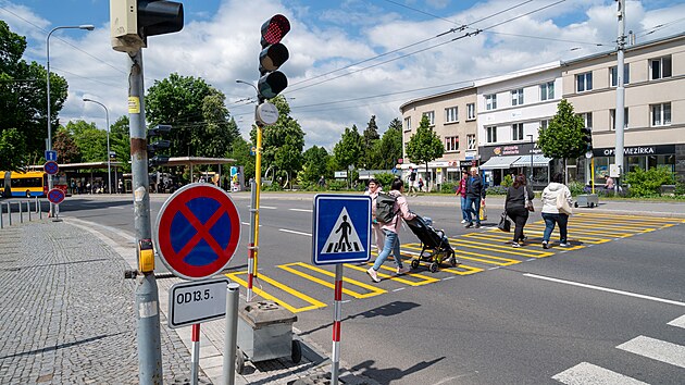 Modernizace semaforů na tř&iacute;dě Tom&aacute;&scaron;e Bati ve Zl&iacute;ně pokračuje. (květen 2026)
