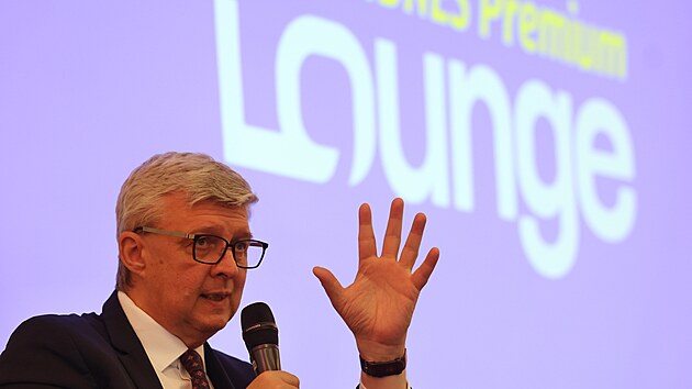 Ministr průmyslu a obchodu Karel Havlíček na setkání iDNES Lounge v Ostravě. (14. května 2026)