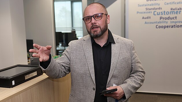 Ředitel firmy Škoda Group Digital Jiří Liberda přibližuje vývoj v řízení městské hromadné dopravy. (9. 5. 2026)