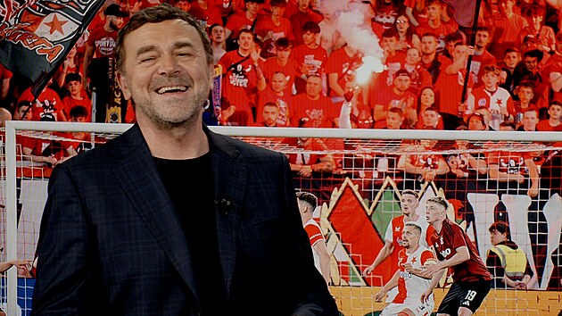 Majitel fotbalov&eacute; Slavie ve studiu iDNES.cz
