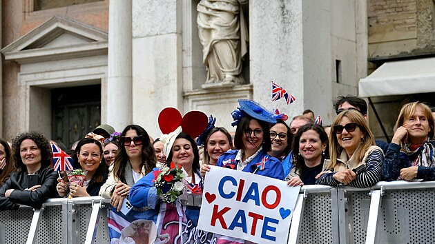 Britsk&aacute; princezna Kate na n&aacute;v&scaron;těvě It&aacute;lie ve městě Reggio Emilia (13. května 2026)