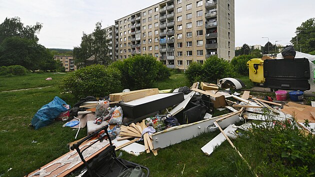 Sídliště Mojžíř v Ústí nad Labem. (květen 2026)