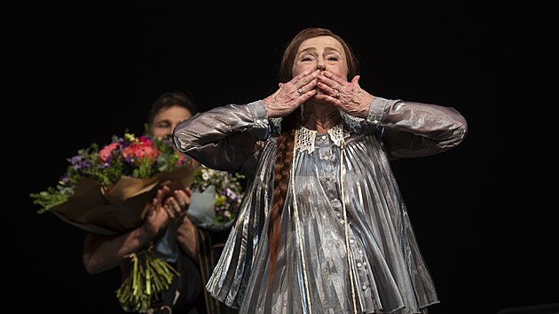 Herečka Iva Janžurová v Národním divadle (19. května 2026)