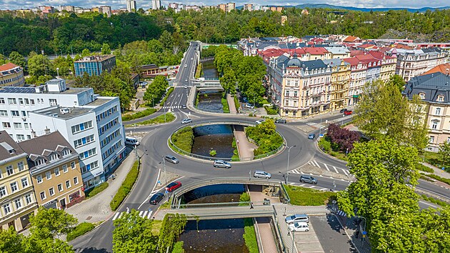 Vítěz 2. ročníku, okružní křižovatka v Karlových Varech