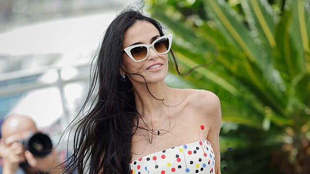 Demi Moore na filmovém festivalu v Cannes 2026