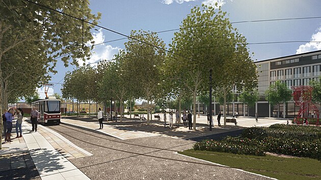 Tramvajové soupravy po rekonstrukci brněnského náměstí Míru pojedou po obvodu celého prostranství. Prodejna Brněnka i bar Rio ze středu zmizí, a vznikne tak volný centrální pobytový prostor. Místo kasáren doplní náměstí dva pětipodlažní polyfunkční domy.