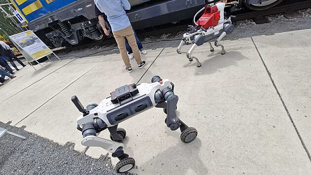 V ostravsk&eacute;m Trojhal&iacute; a jeho okol&iacute; se konal dal&scaron;&iacute; ročn&iacute;k veletrhu Rail Bussiness Days, kter&yacute; představil mimo jin&eacute; i robotick&eacute; psy.  (9. června 2026)