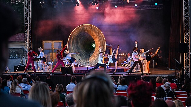 Momentka z open-air festivalu Moravské divadelní léto 2025.