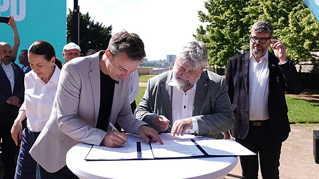 Zah&aacute;jen&iacute; kampaně SPOLU pro Prahu 2026. Tom&aacute;&scaron; Port&iacute;k. (16. června 2026)