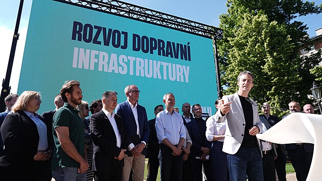Zah&aacute;jen&iacute; kampaně SPOLU pro Prahu 2026. Tom&aacute;&scaron; Port&iacute;k. (16. června 2026)