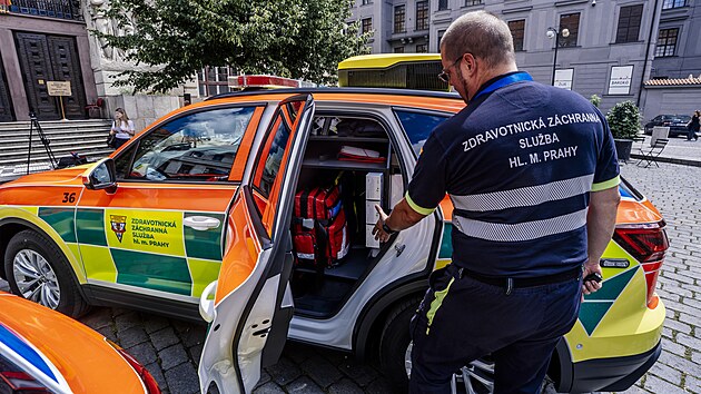 Představení nových vozidel Volkswagen Touareg pro lékařské posádky Zdravotnické záchranné služby hlavního města Praha.(18. června 2026)
