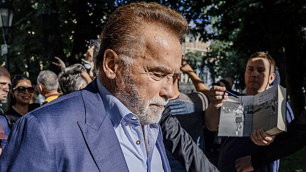Arnold Schwarzenegger přijel na akci Noc s legendou v Paláci Žofín. (18. června 2026)