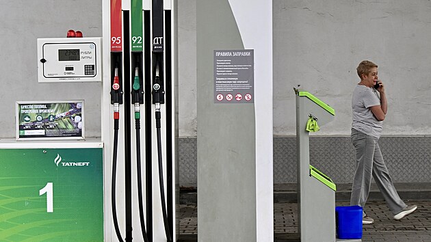 Čerpací stanice Tatneft v Moskvě (16. června 2026)