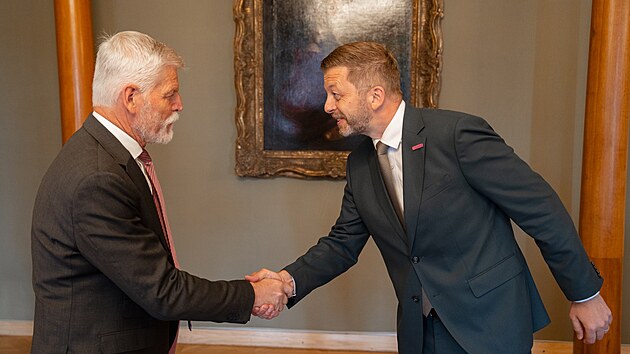 Prezident Petr Pavel přijal na Pražském hradě předsedu STAN Víta Rakušana (18. června 2026)